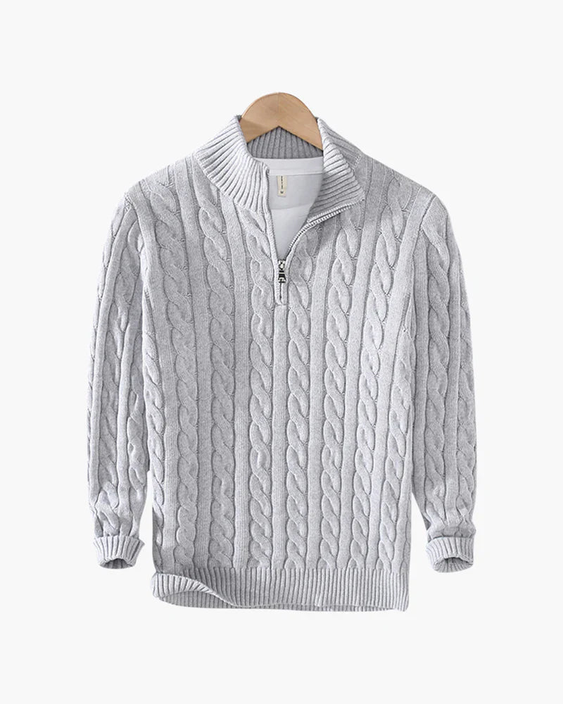 FLORENCE QUARTER ZIP SWEATER