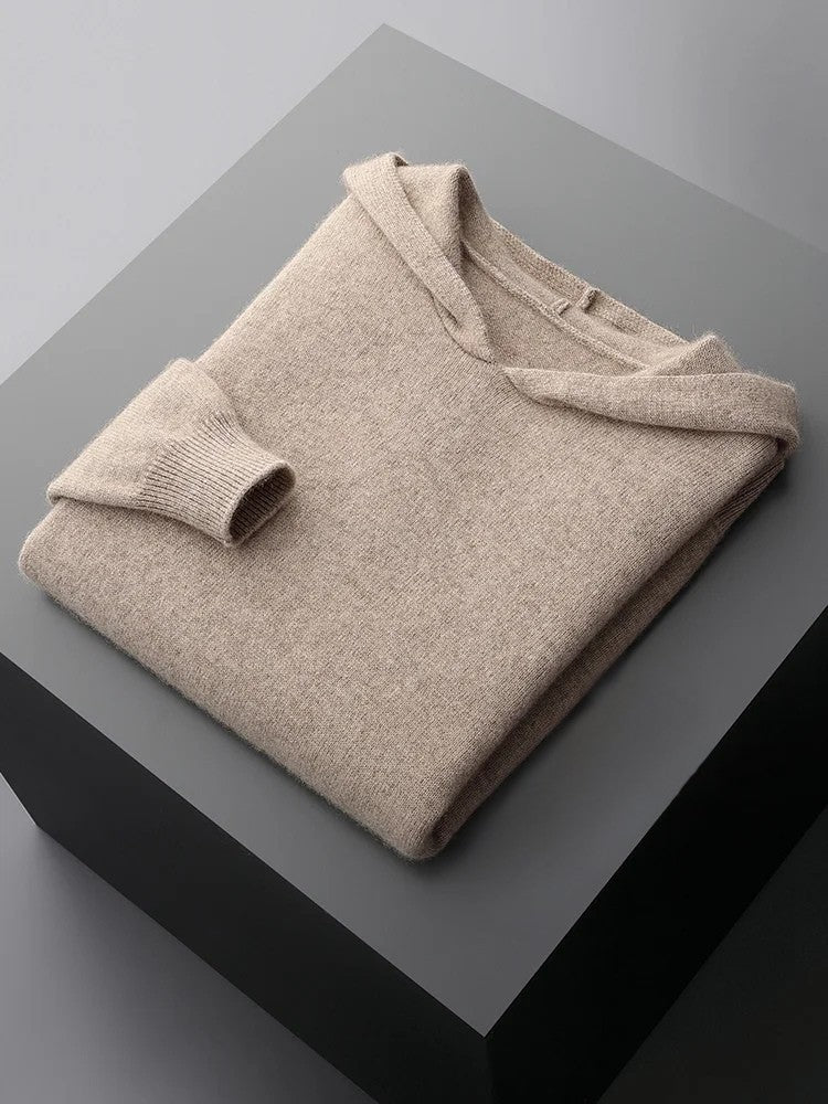 100% CASHMERE HOODIE