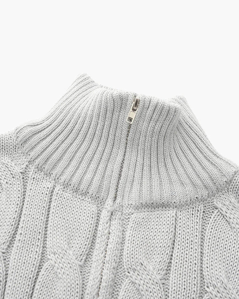 FLORENCE QUARTER ZIP SWEATER