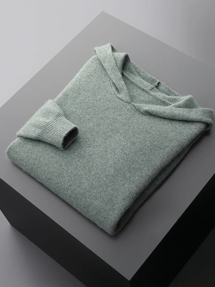 100% CASHMERE HOODIE