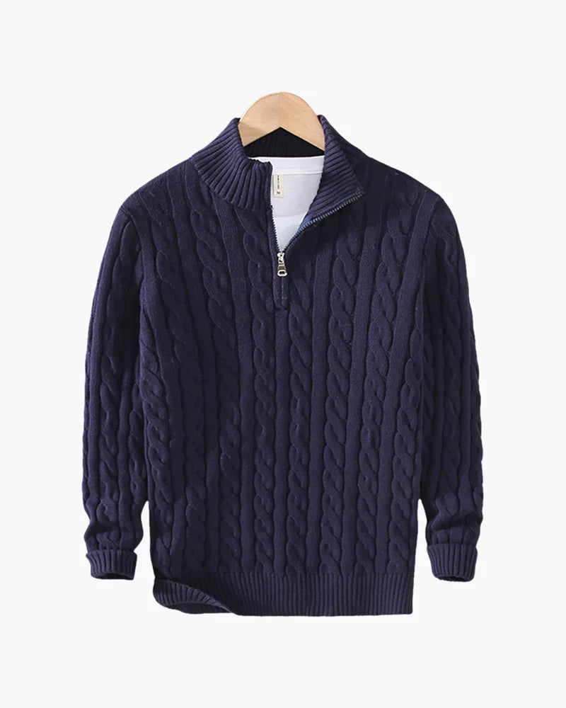 FLORENCE QUARTER ZIP SWEATER