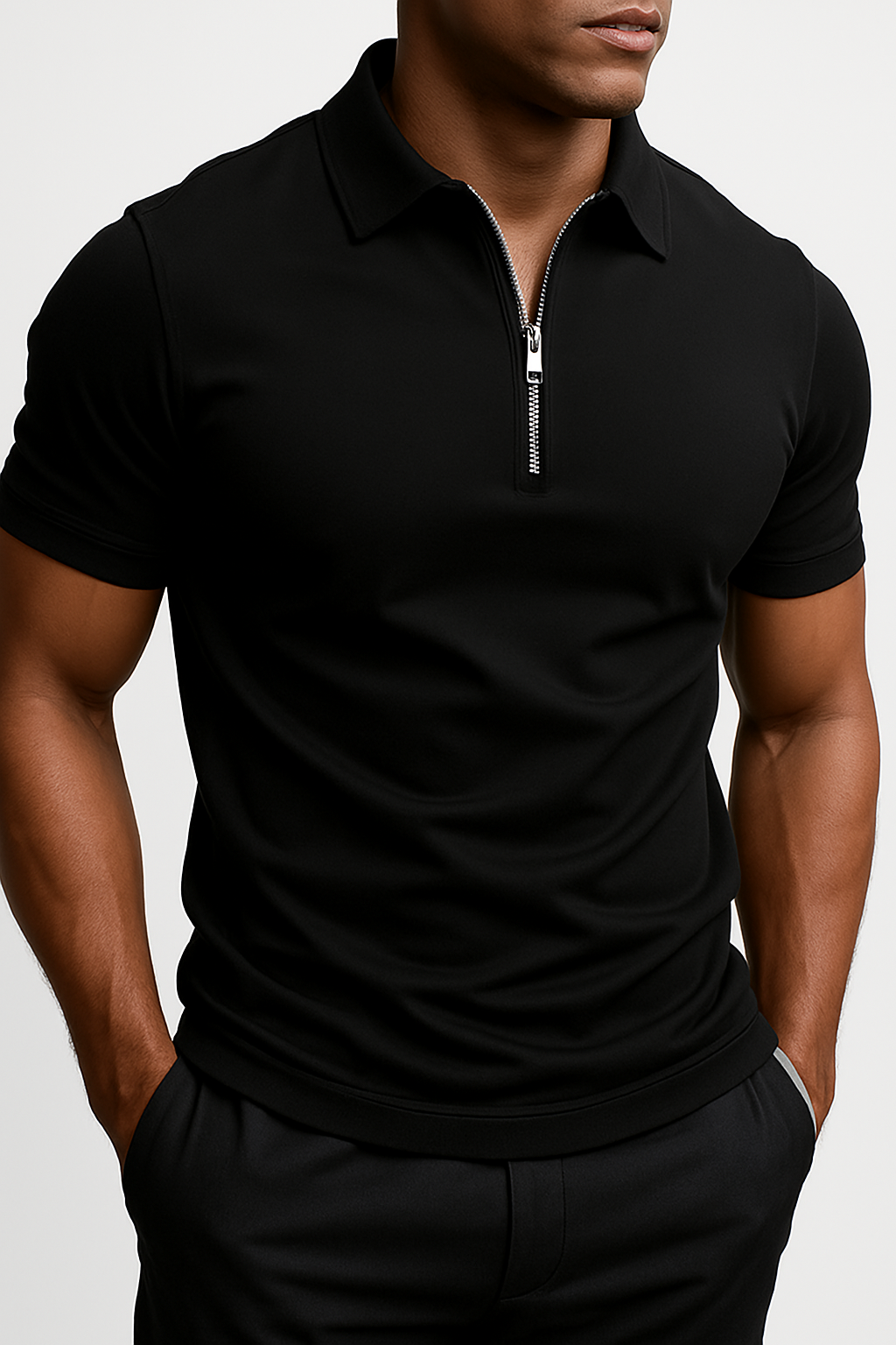 THE BELLAGIO HALF ZIP POLO