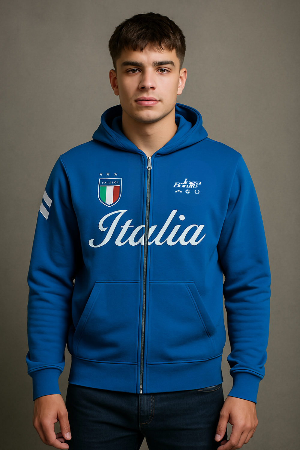 Football Zip Hoodie