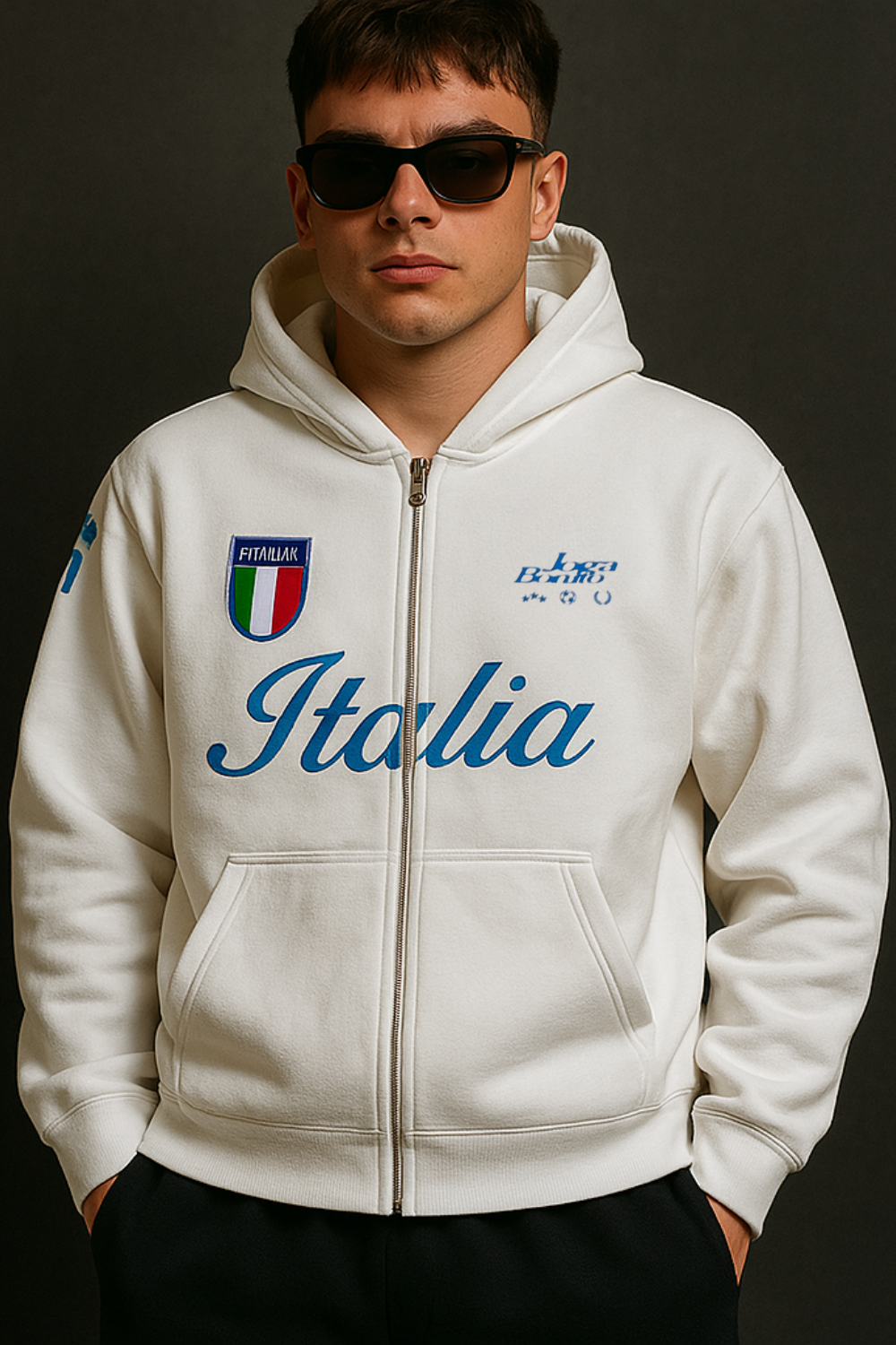 Football Zip Hoodie