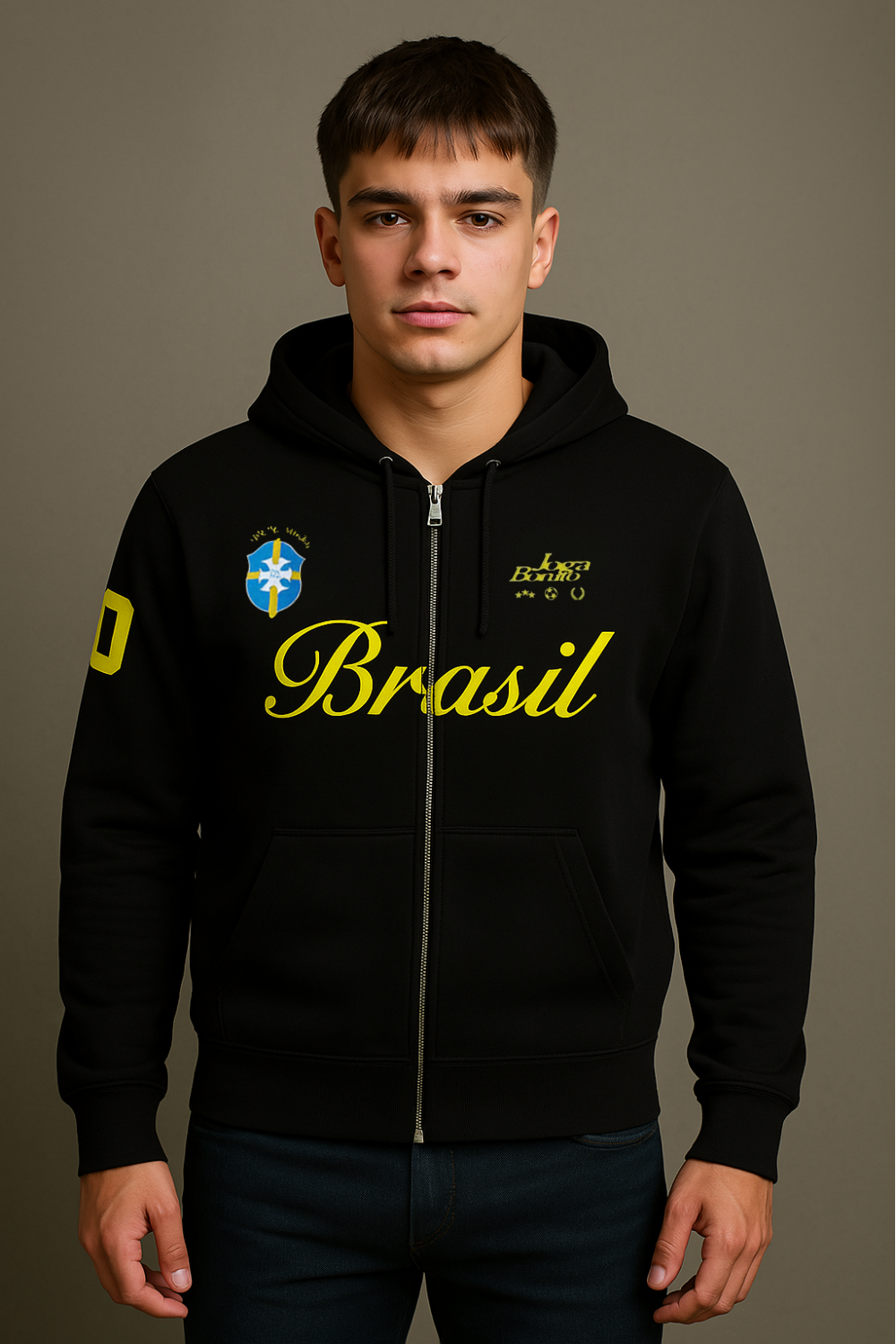 Football Zip Hoodie