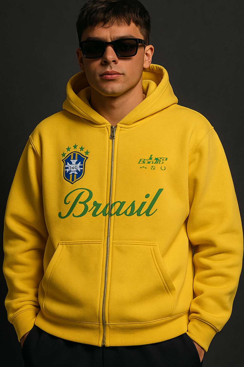 Football Zip Hoodie