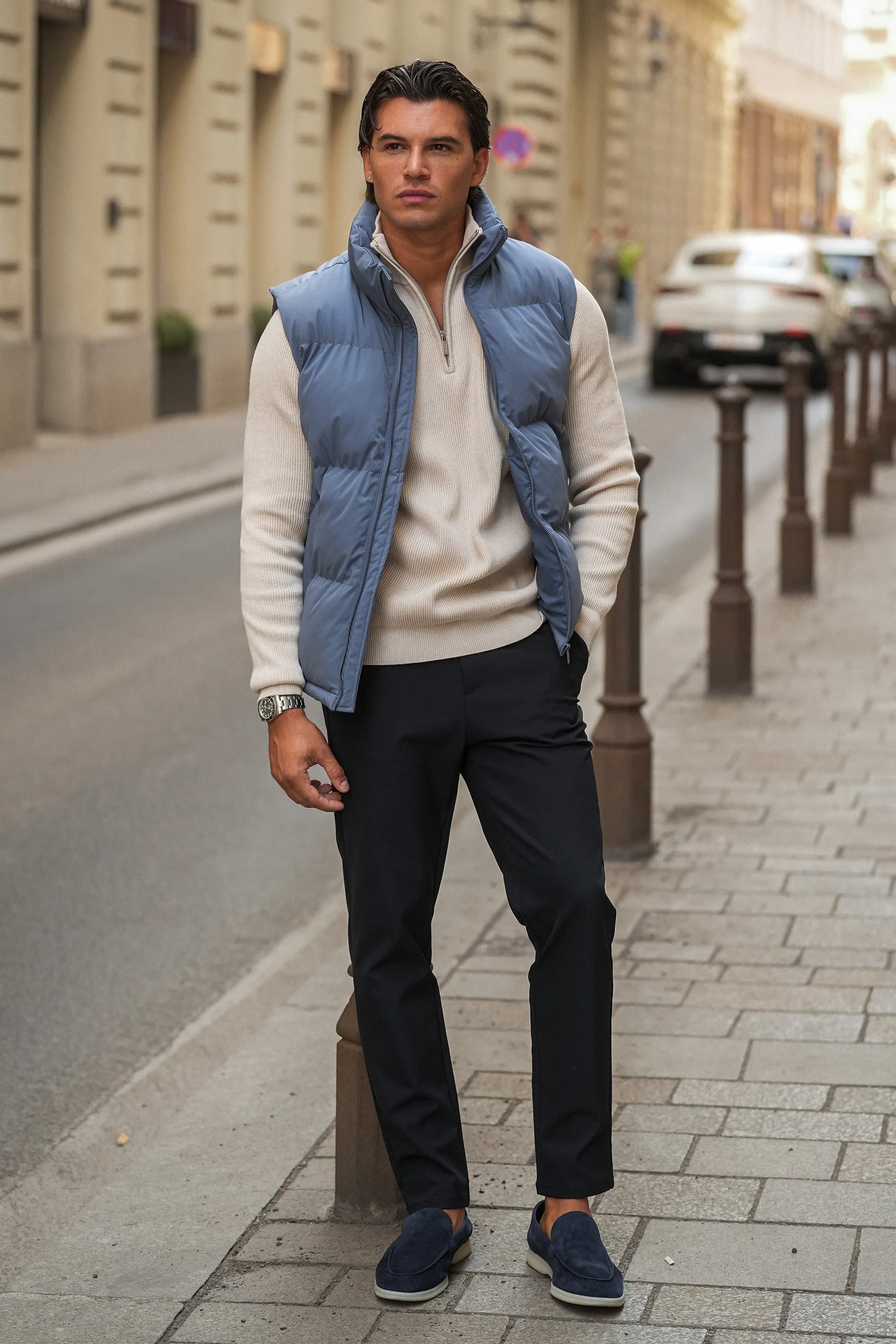 THE AUREN HALF ZIP SWEATER