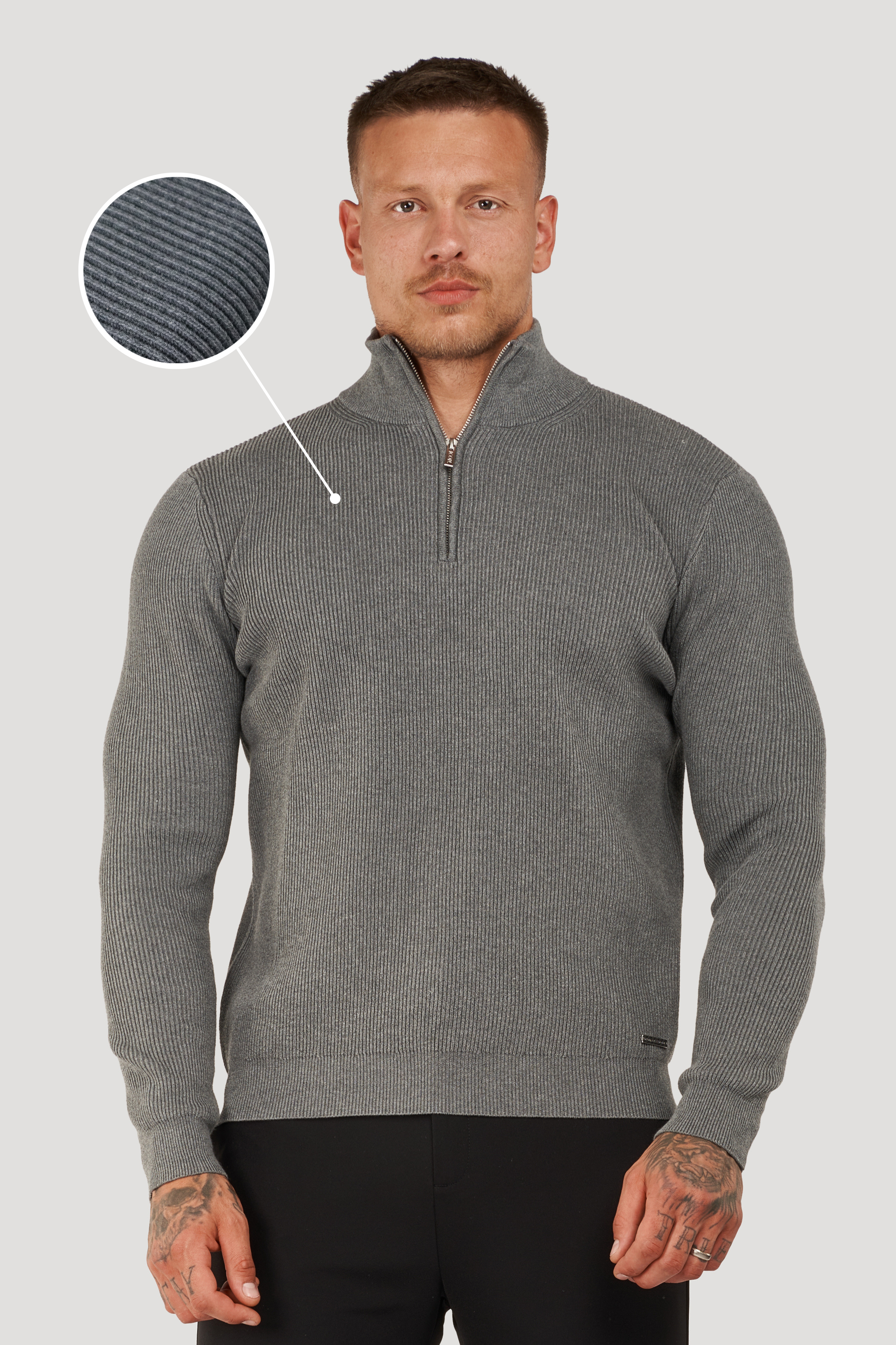 THE AUREN HALF ZIP SWEATER