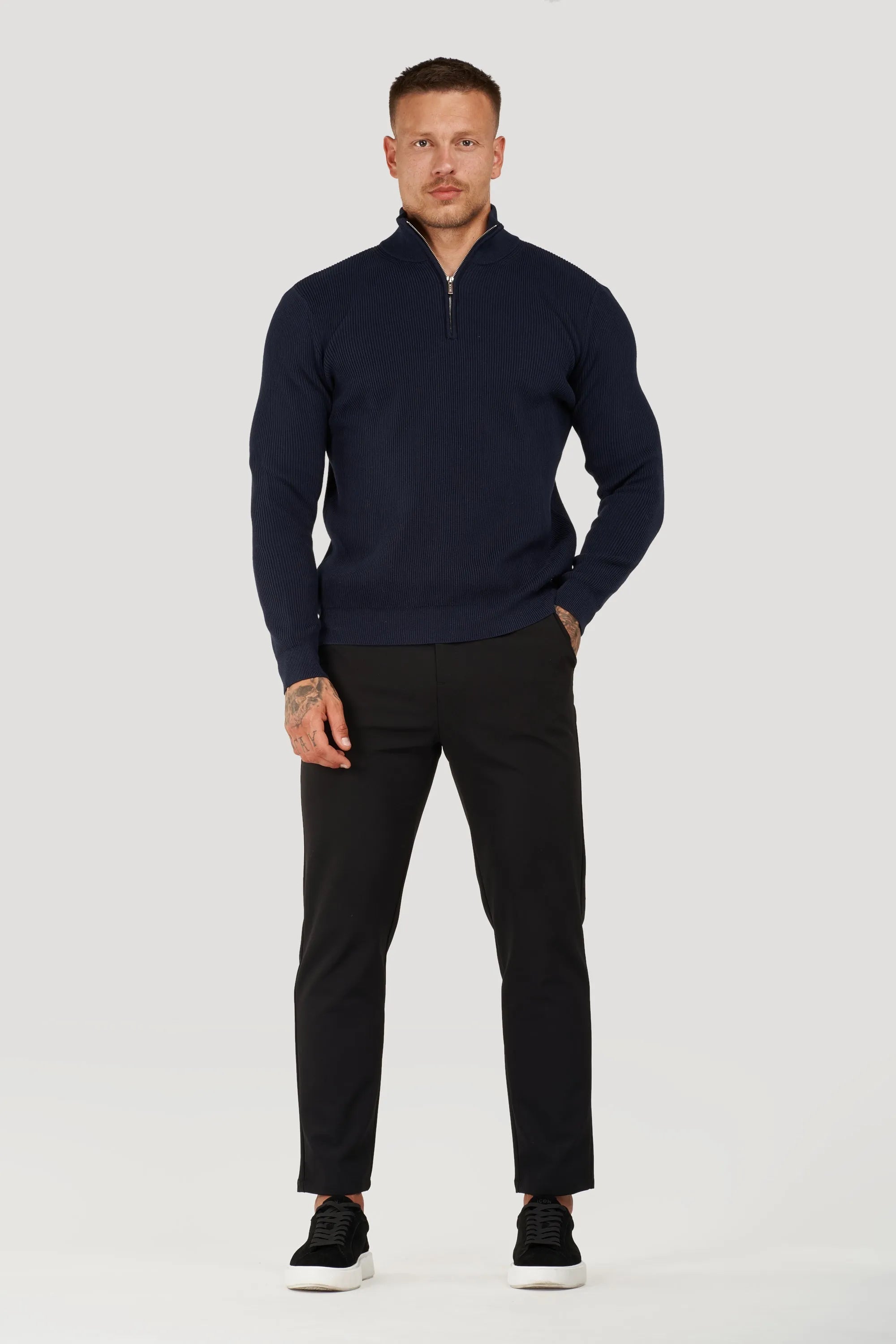 THE AUREN HALF ZIP SWEATER