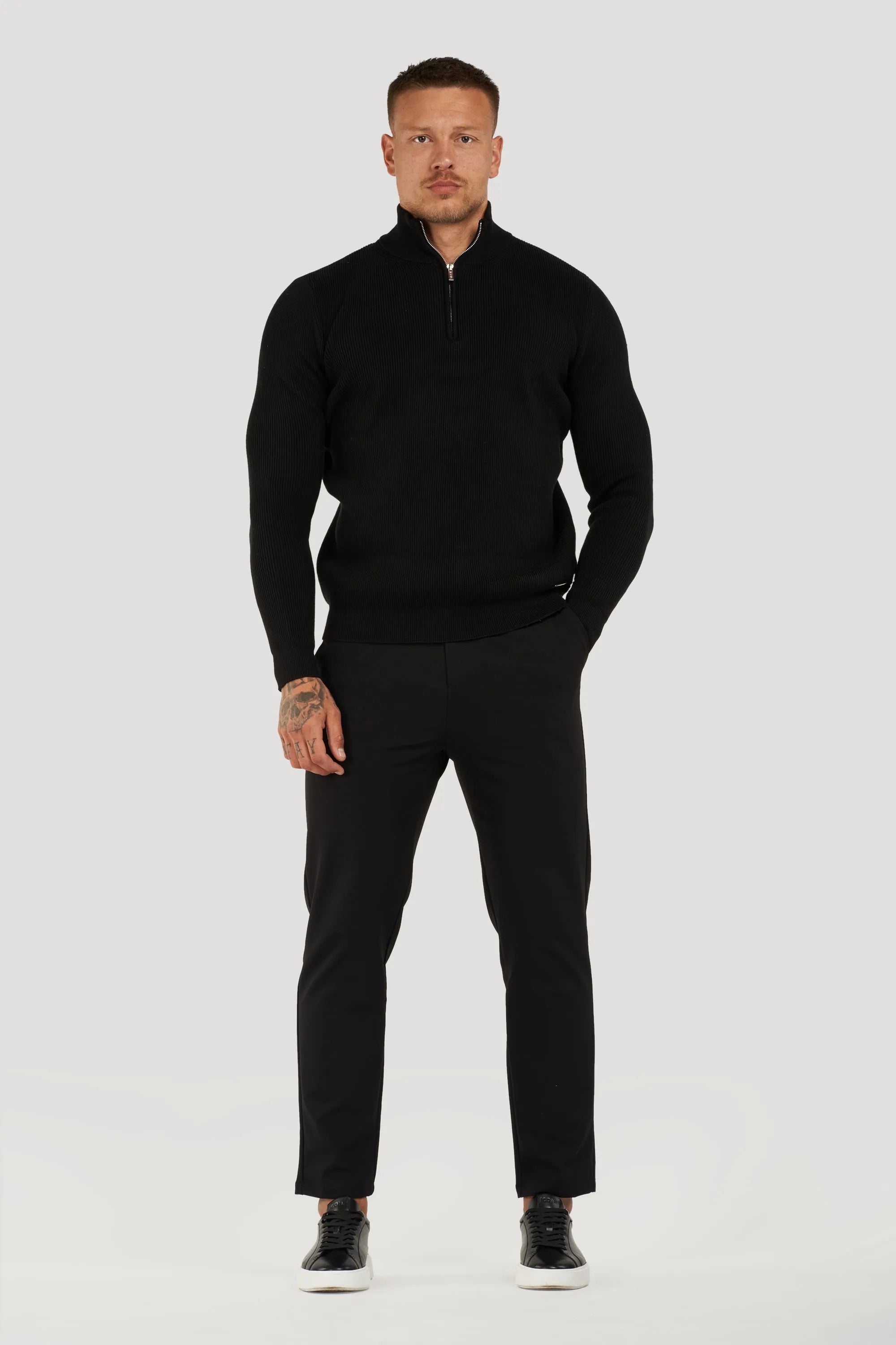 THE AUREN HALF ZIP SWEATER