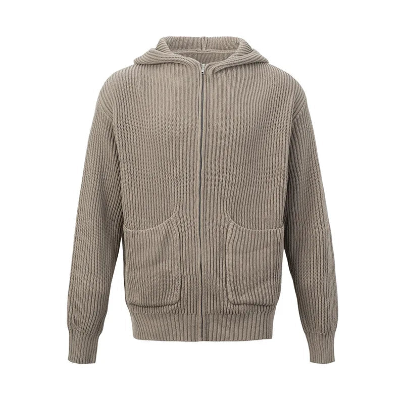 ST MORITZ KNITTED ZIP UP