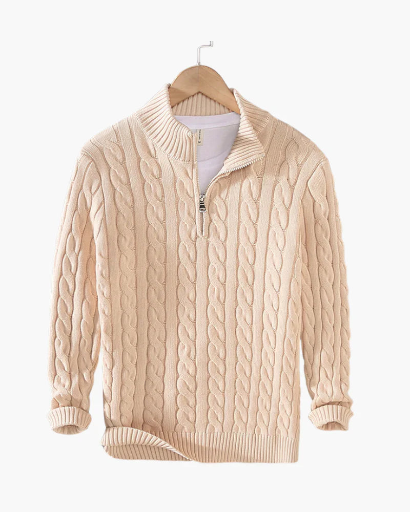 FLORENCE QUARTER ZIP SWEATER