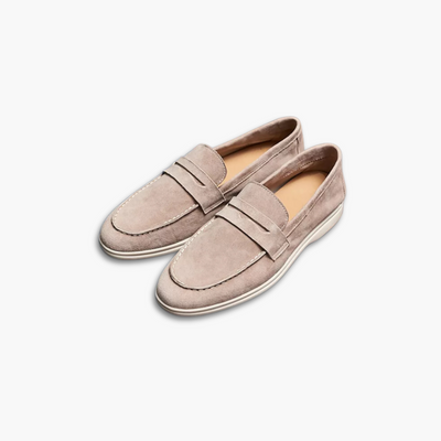 100% COWHIDE SUEDE LOAFERS
