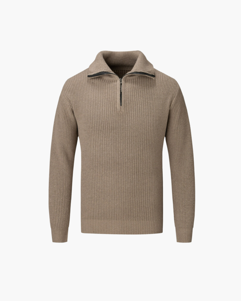 HELSINKI QUARTER ZIP SWEATER