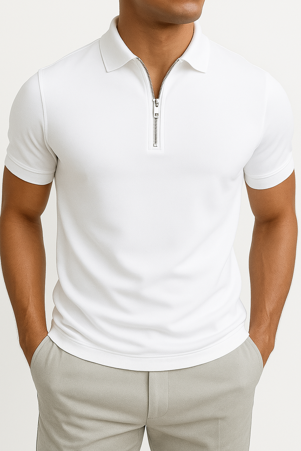 THE BELLAGIO HALF ZIP POLO