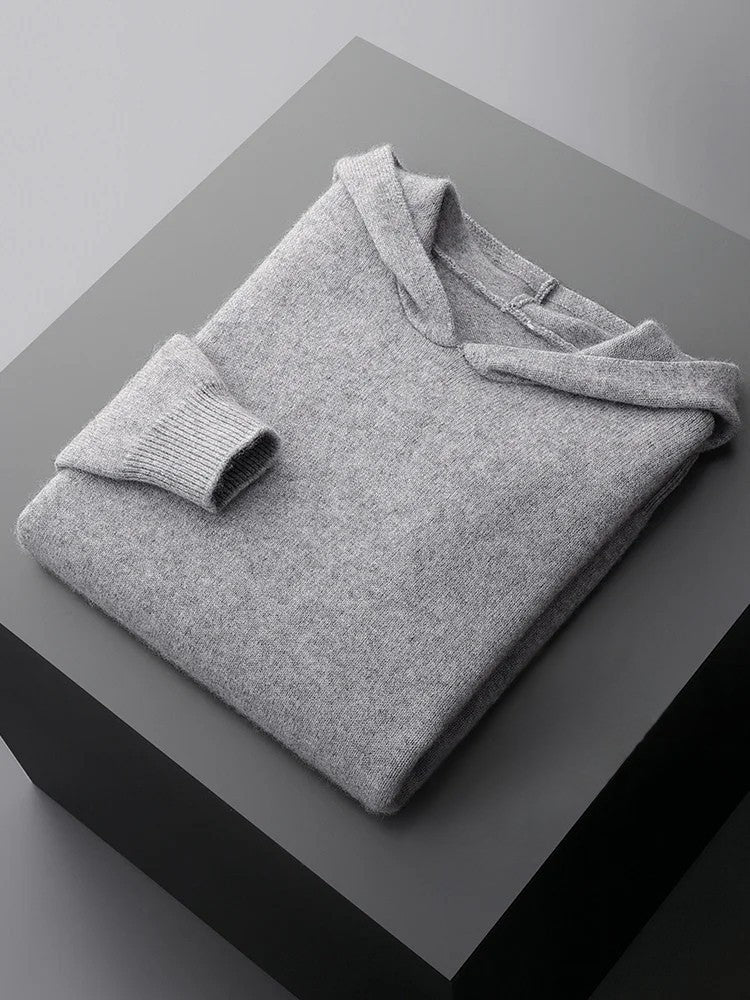 100% CASHMERE HOODIE