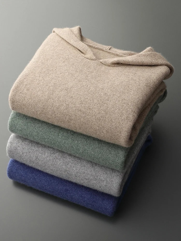 100% CASHMERE HOODIE