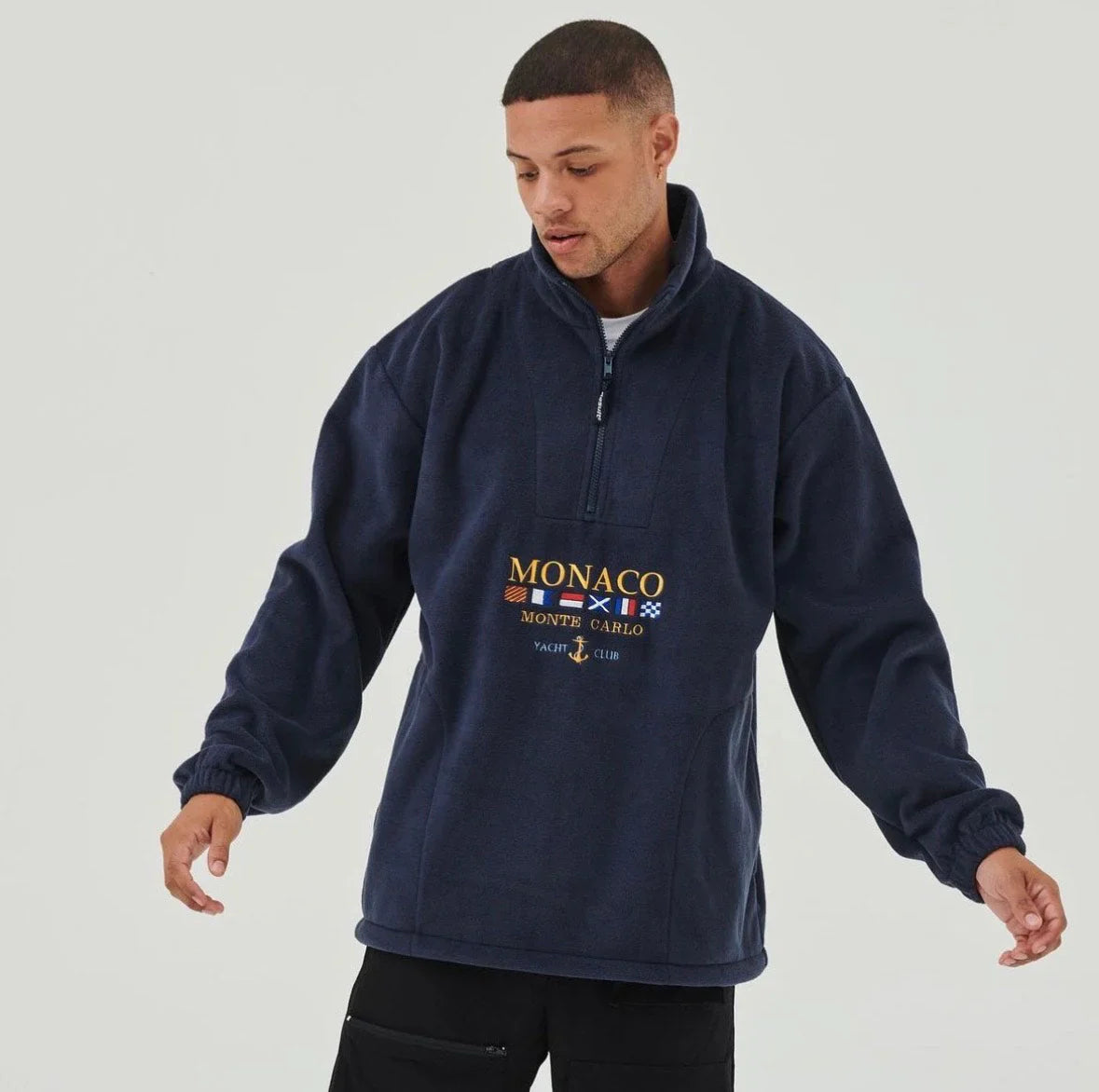MONACO YACHT CLUB ZIP-UP SWEATER
