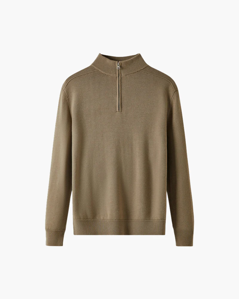 NAPOLI MERINO WOOL QUARTER ZIP